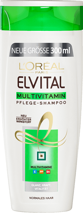 Pflege Fuer Normales Haar Elvital Multivitamin Pflege Shampoo Packshot